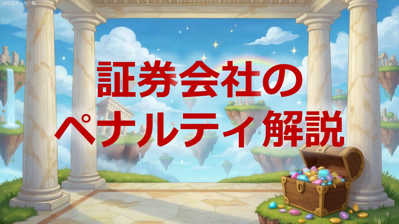 IPO証券会社のペナルティ解説