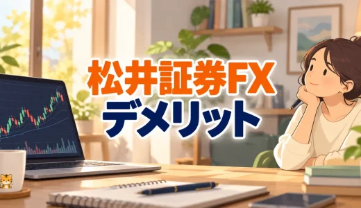 松井証券FX自動売買のデメリット｜損失・費用・注文仕様を確認