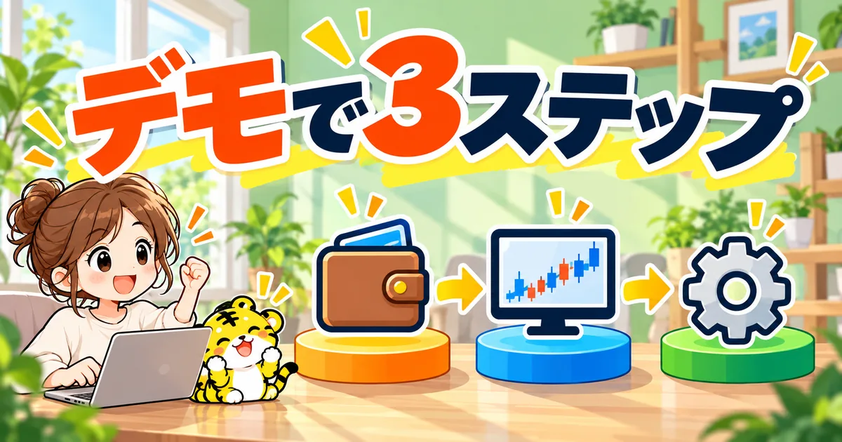 デモ口座、MT4、EAの順に確認する3ステップ