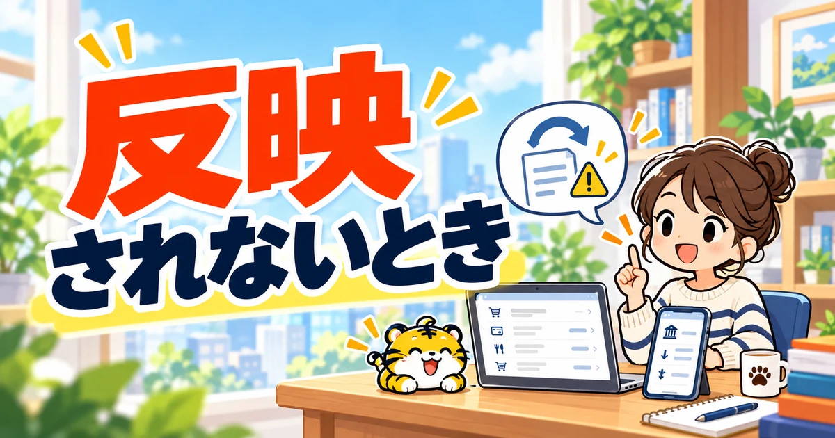 入出金履歴と銀行口座の引き落としを確認するイラスト